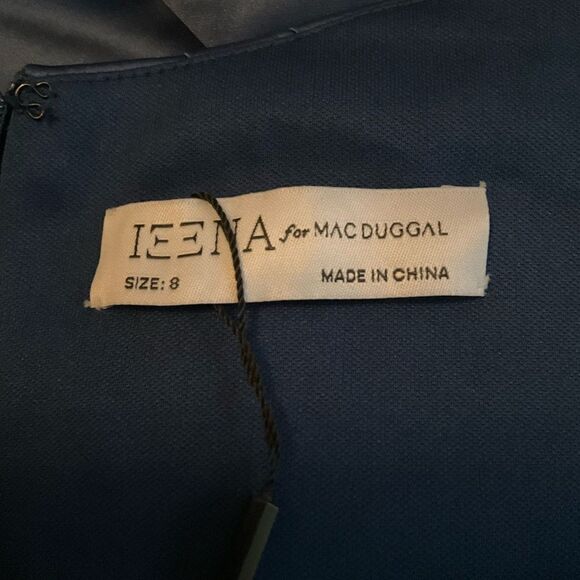 Mac Duggal 27014 PUFF SLEEVE PLEATED BODICE DRAPED GOWN 8 Runs Small - Picture 14 of 16